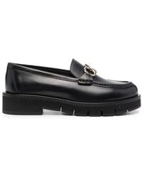 Ferragamo - Rolo Chunky Leather Loafers - Lyst