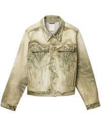 CAMPERLAB - Swirl-Print Denim Jacket - Lyst