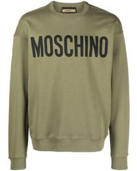 Moschino - Logo-print Crew-neck Sweatshirt - Lyst