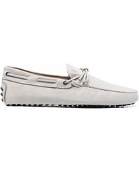 Tod's - City Gommino Leather Loafers - Men's - Leather/nubuck Leather/rubber - Lyst
