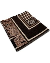 Loewe - Anagram Wool And Cashmere Scarf - Lyst