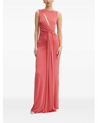 Marciano - Knot-Detail Cut-Out Detail Maxi Dress - Lyst