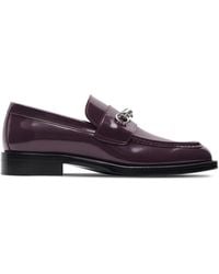 Burberry - Barbed-detail Leather Loafers - Lyst