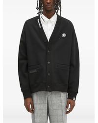 Aape By A Bathing Ape - Geknöpfter Cardigan mit Moonface-Logo - Lyst