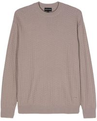 Emporio Armani - Pull en maille 3D - Lyst