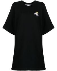 Off-White c/o Virgil Abloh - Floral Arrows T-shirt Dress - Lyst