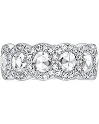 David Morris - 18kt White Gold Diamond Rose Cut Full Eternity Ring - Lyst