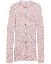 Prada - Cardigan aus geripptem Strick - Lyst