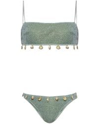 Oséree - Bikini À Breloque Coquillage Métalissé - Lyst
