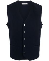 Fileria - Button-Down Cotton Gilet - Lyst