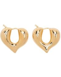 Missoma - Molten Heart Post-Back-Fastening Hoop Earrings - Lyst