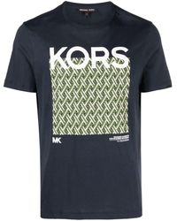 Michael Kors - Graphic-print Cotton T-shirt - Lyst