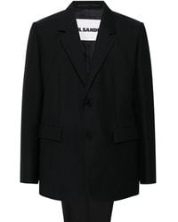 Jil Sander - Single-Breasted Relaxed Fit Tailored Suit - Lyst