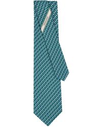 Ferragamo - Elephant-Print Silk Tie - Lyst