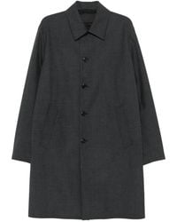 Prada - Abrigo Con Placa Del Logo - Lyst