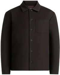 Manière De Voir - Valentin Dark Classic Tailored Long Sleeve Shirt - Lyst