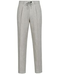 Fradi - Pleated Drawstring Trousers - Lyst