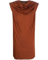 FEDERICA TOSI - Vestido corto con detalle fruncido - Lyst