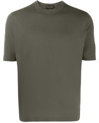 Dell'Oglio - Fein gestricktes T-Shirt - Lyst