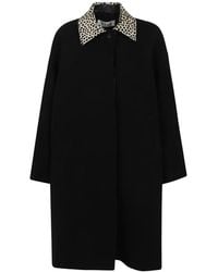 Rohe - Cheetah Collar Oversized Coat - Lyst