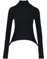 Melitta Baumeister - Ribbed-Knit Asymmetric Sweater - Lyst
