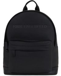 Karl Lagerfeld - Essential Leather Backpack - Lyst