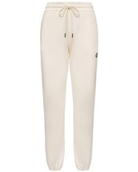 Moncler - Drawstring-Waist Logo-Patch Track Pants - Lyst