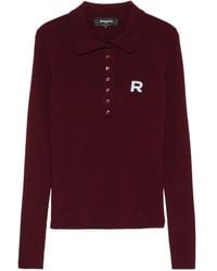 Rochas - Poloshirt Mit Logo-Patch - Lyst