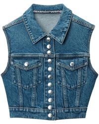 Alexander Wang - Trucker Vest Denim Jacket - Lyst