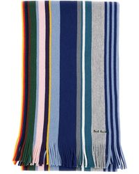 Paul Smith - ストライプ フリンジ スカーフ - Lyst
