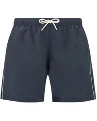 Paul & Shark - Logo-Embroidery Swimwear - Lyst
