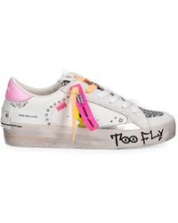 Crime London - X Looney Tunes Sk8 Deluxe Glitter-Detail Sneakers - Lyst