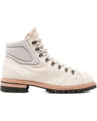 Eleventy - Suede Lace-Up Boots - Lyst