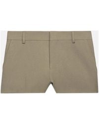 Ami Paris - Tailored-Cut Wool Shorts - Lyst