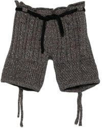 OTTOLINGER - Cable-Knit Drawstring Shorts - Lyst