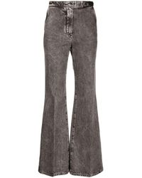 Fendi - Belted Flared Jeans - Lyst