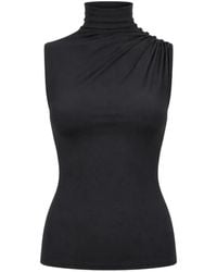 OW Collection - Linnea Asymmetric Draped Top - Lyst