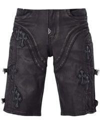 GUAPI - Appliqué-Detail Buckled Shorts - Lyst
