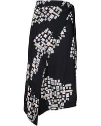 Amir Slama - Text-Print Wrap Skirt - Lyst