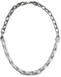 Maison Margiela - Crinkled-Effect Link-Chain Necklace - Lyst