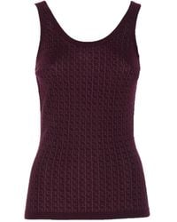 Elisabetta Franchi - Logo-Print Sleeveless Top - Lyst