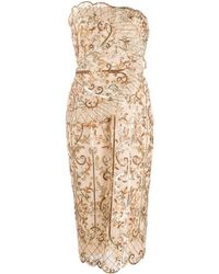 Zuhair Murad Jurk Verfraaid Met Pailletten - Metallic