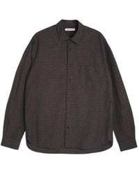 YMC - Curtis Checked Cotton Shirt - Lyst