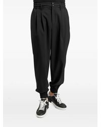 Dolce & Gabbana - Pleated Elasticated-Waist Trousers - Lyst