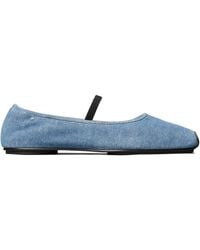 Tory Burch - Jeans-Ballerinas mit elastischen Riemen - Lyst