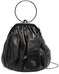 Yohji Yamamoto - Clasp Drape Leather Tote Bag - Lyst