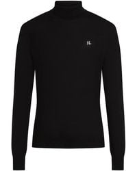 KARL LAGERFELD - Monogram Wool Turtleneck Sweater - Lyst
