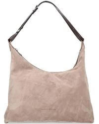 Brunello Cucinelli - Zip Leather Shoulder Bag - Lyst