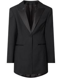 SELECTED - Miya Blazer Mit Satinrevers - Lyst