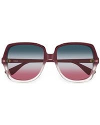 Chloé - Square-Frame Sunglasses - Lyst